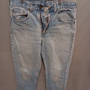 Carhartt Blue Jeans with Distressed Look 32x30